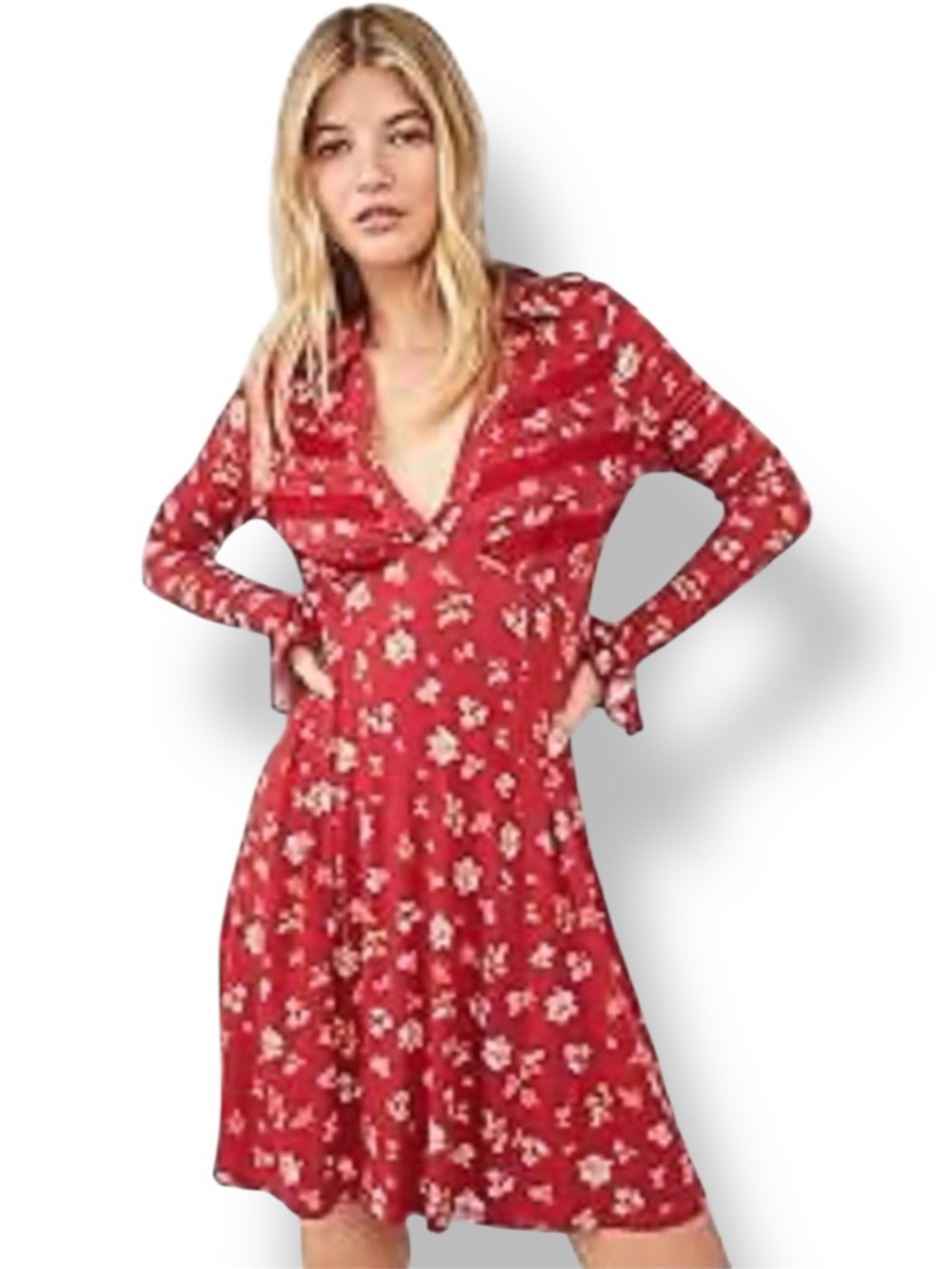 Free People NWT Good Days Jersey Mini Dress in Pop Combo Size S
